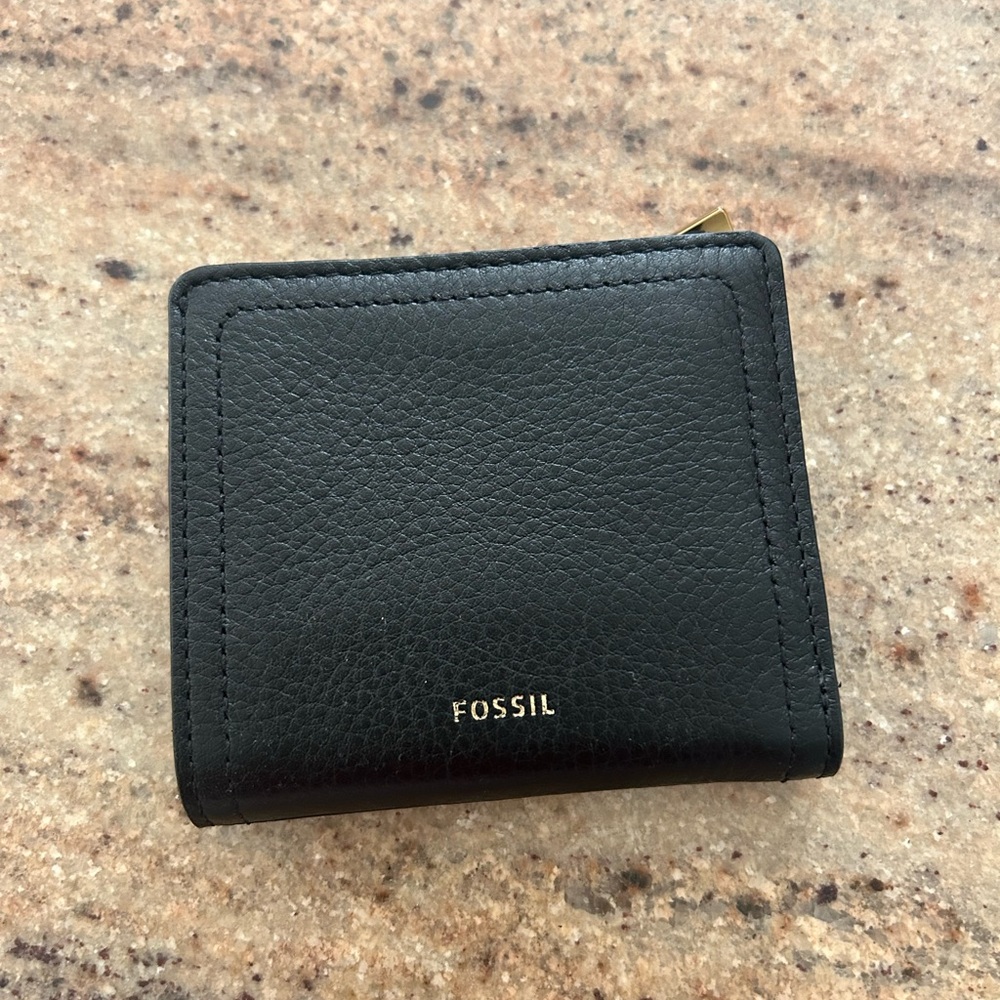 Fossil Black RFID Bilfold